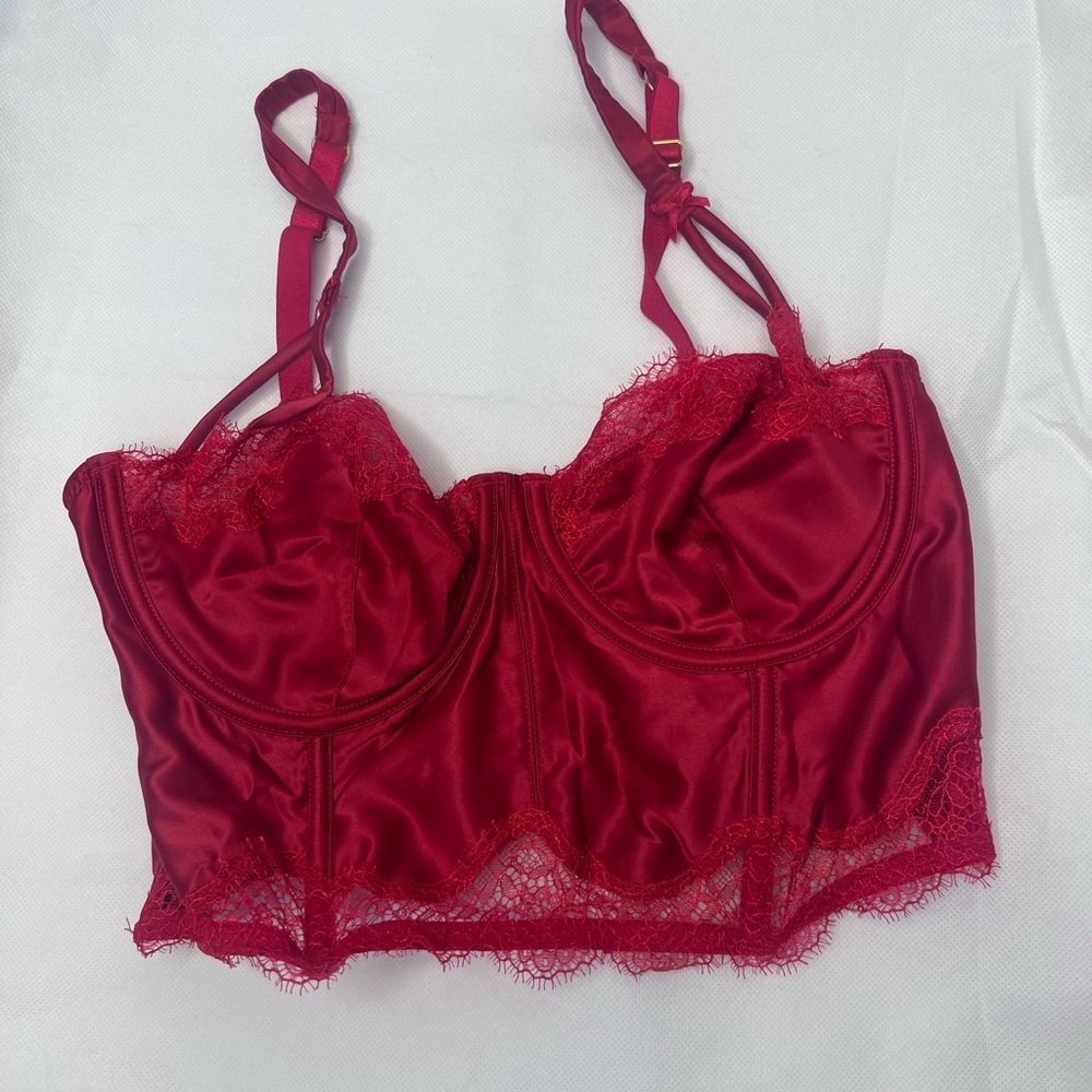Victorias Secret Like New Red Corset Top
